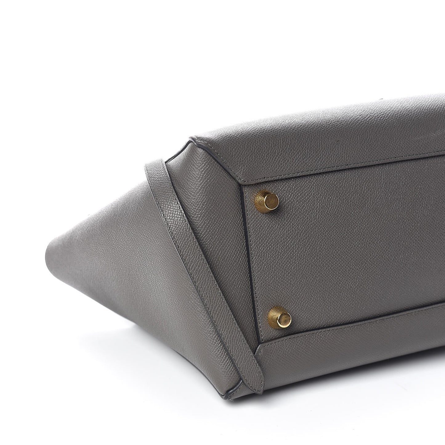 Grained Calfskin Mini Belt Bag Grey