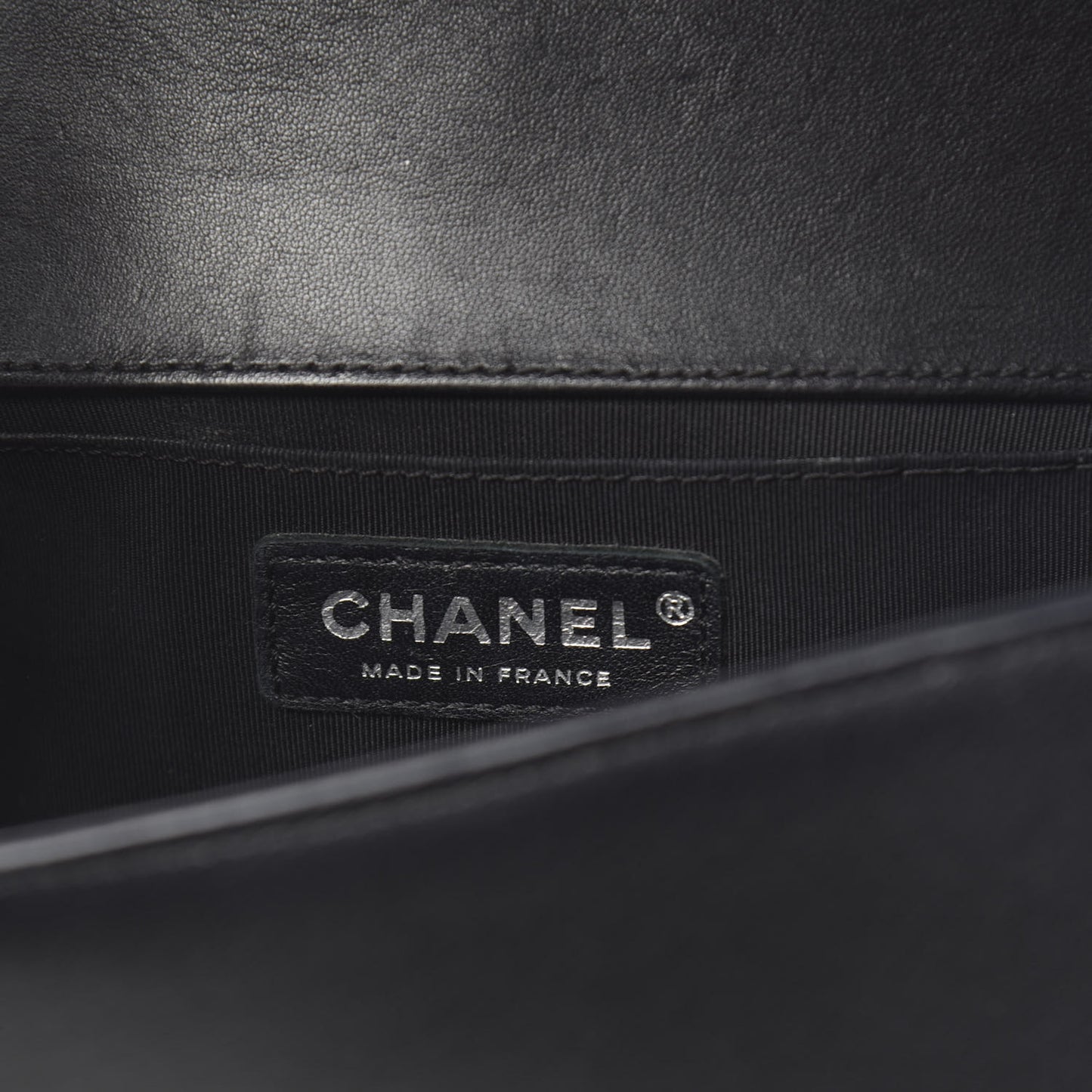 Lambskin Quilted Medium Boy Flap Black