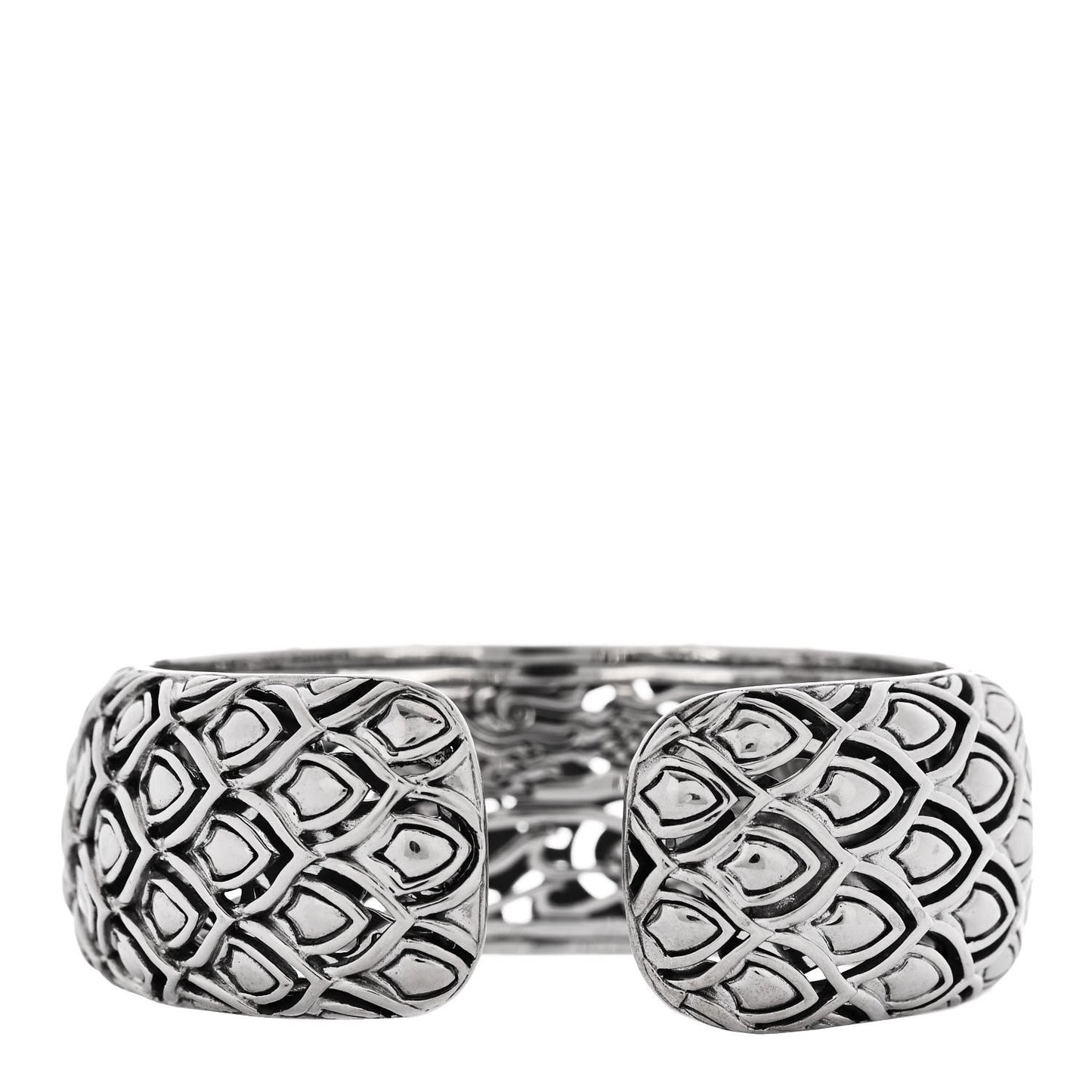 Sterling Silver 18K Yellow Gold Legends Naga Kick Cuff Bracelet