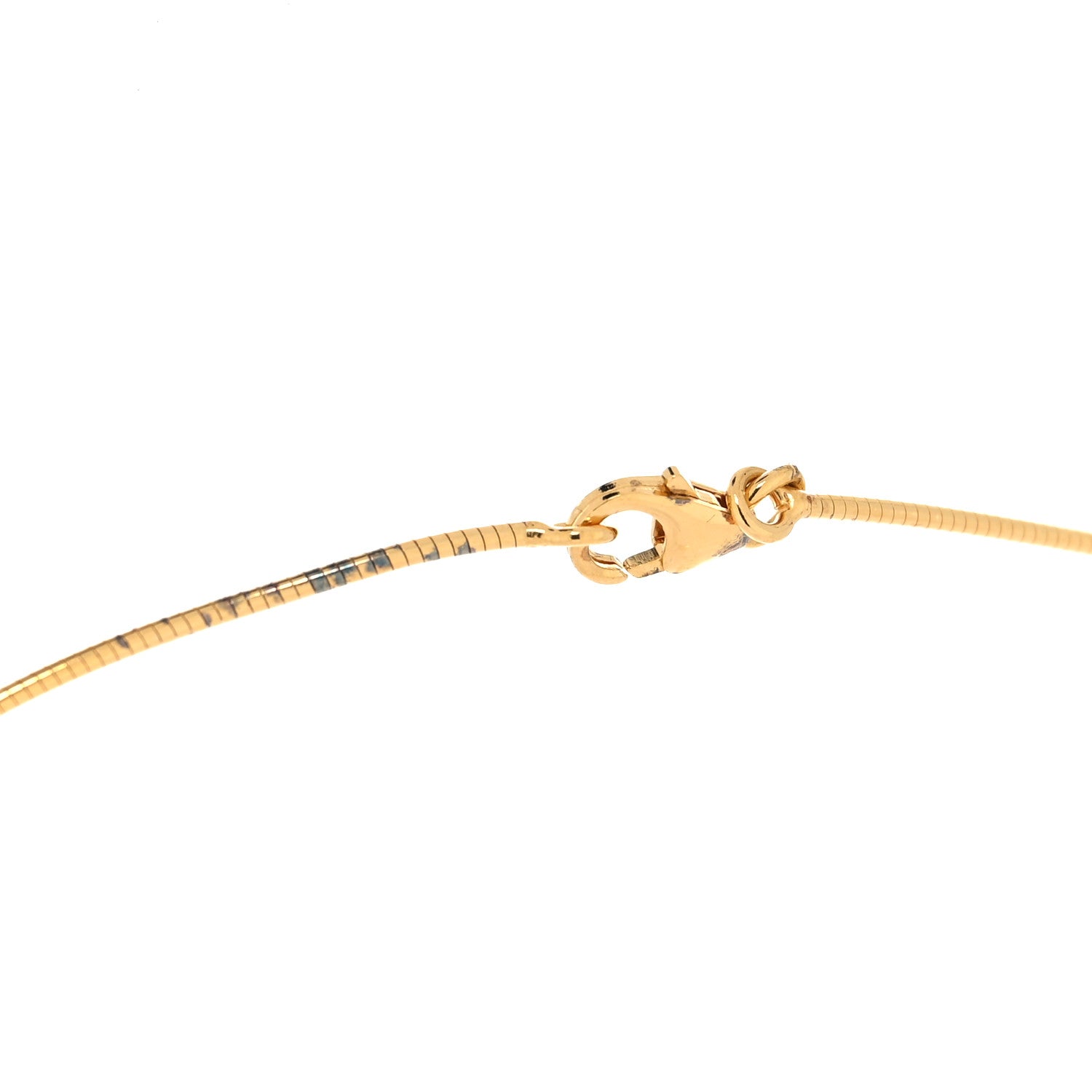 Hermes Gold Lacquered Cage d'H Pendant Necklace Black 4 of 5