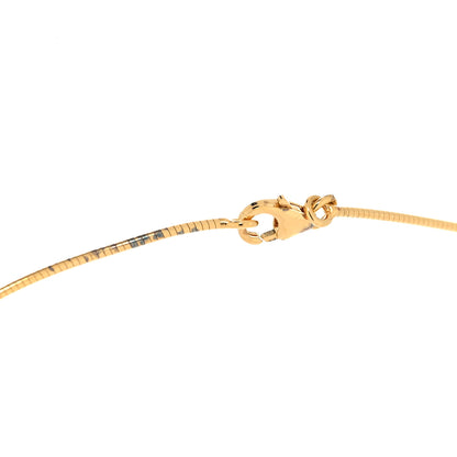 Hermes Gold Lacquered Cage d'H Pendant Necklace Black 4 of 5