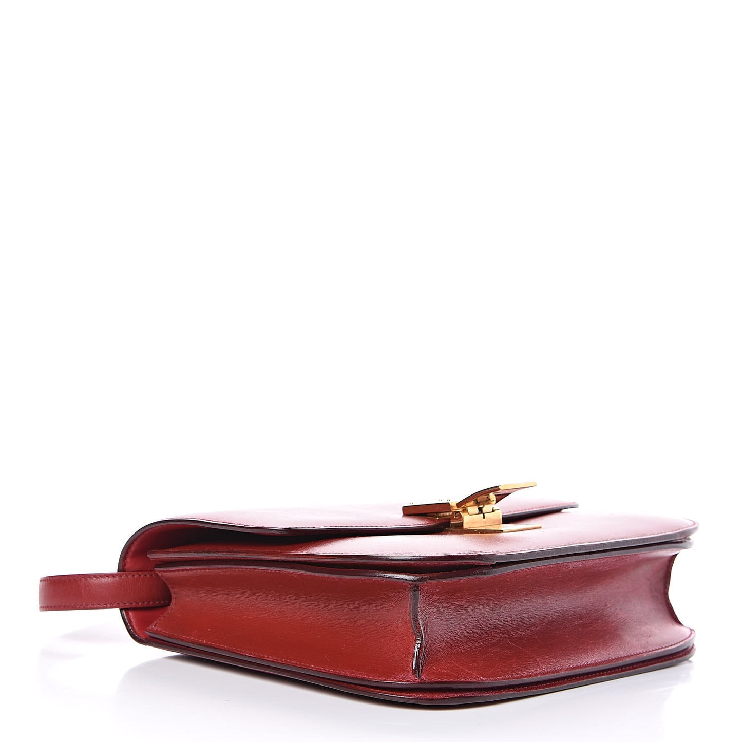 Box Calfskin Medium Classic Box Flap Bag Red