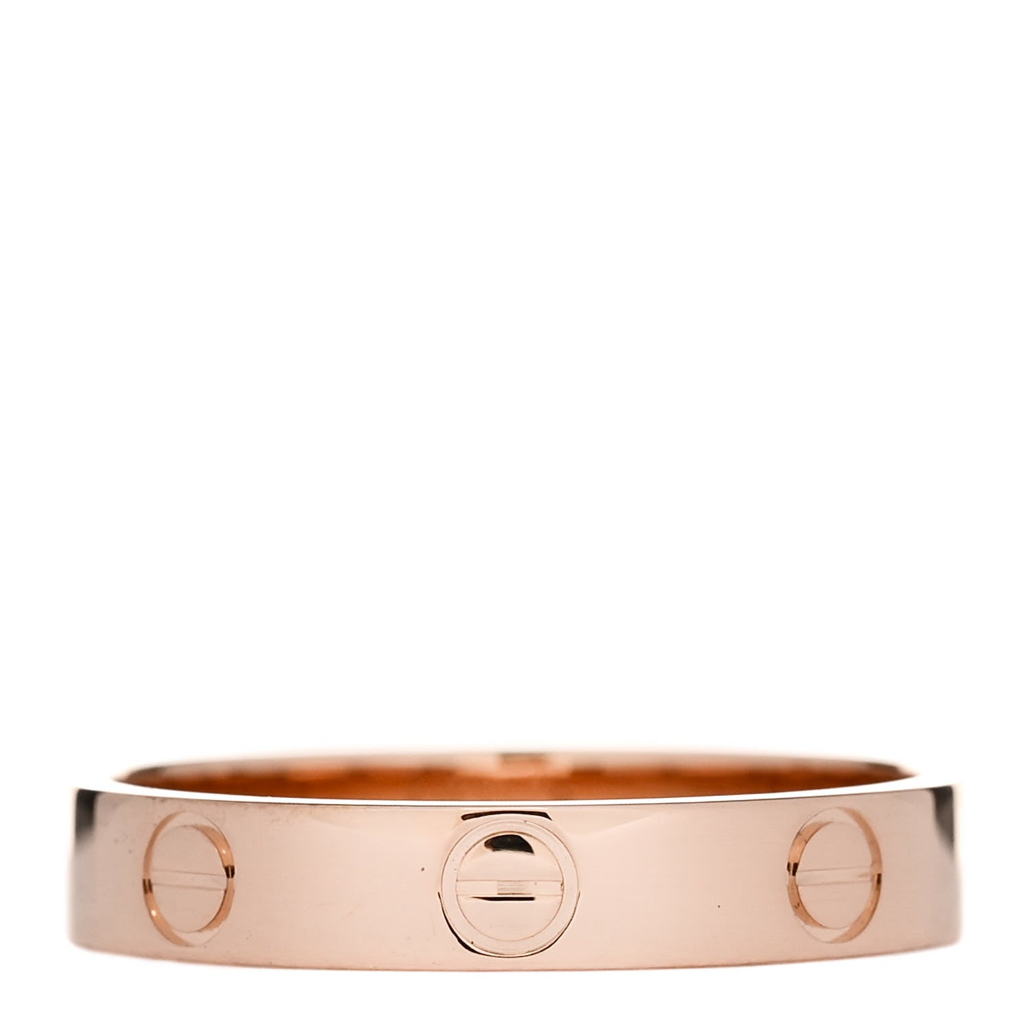 Cartier 18K Pink Gold 3.5mm LOVE Wedding Band Ring 55 7.25 3 of 5