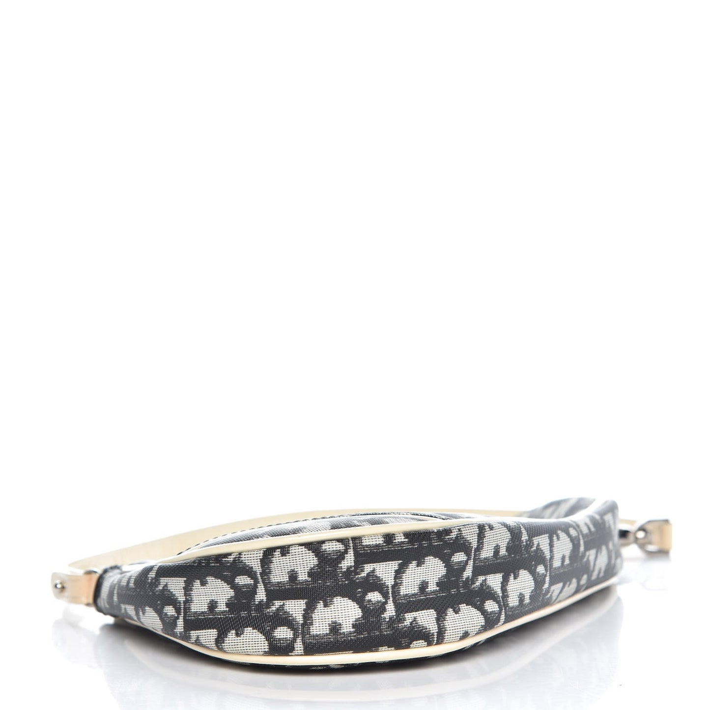 Monogram Mini Saddle Pochette White Black