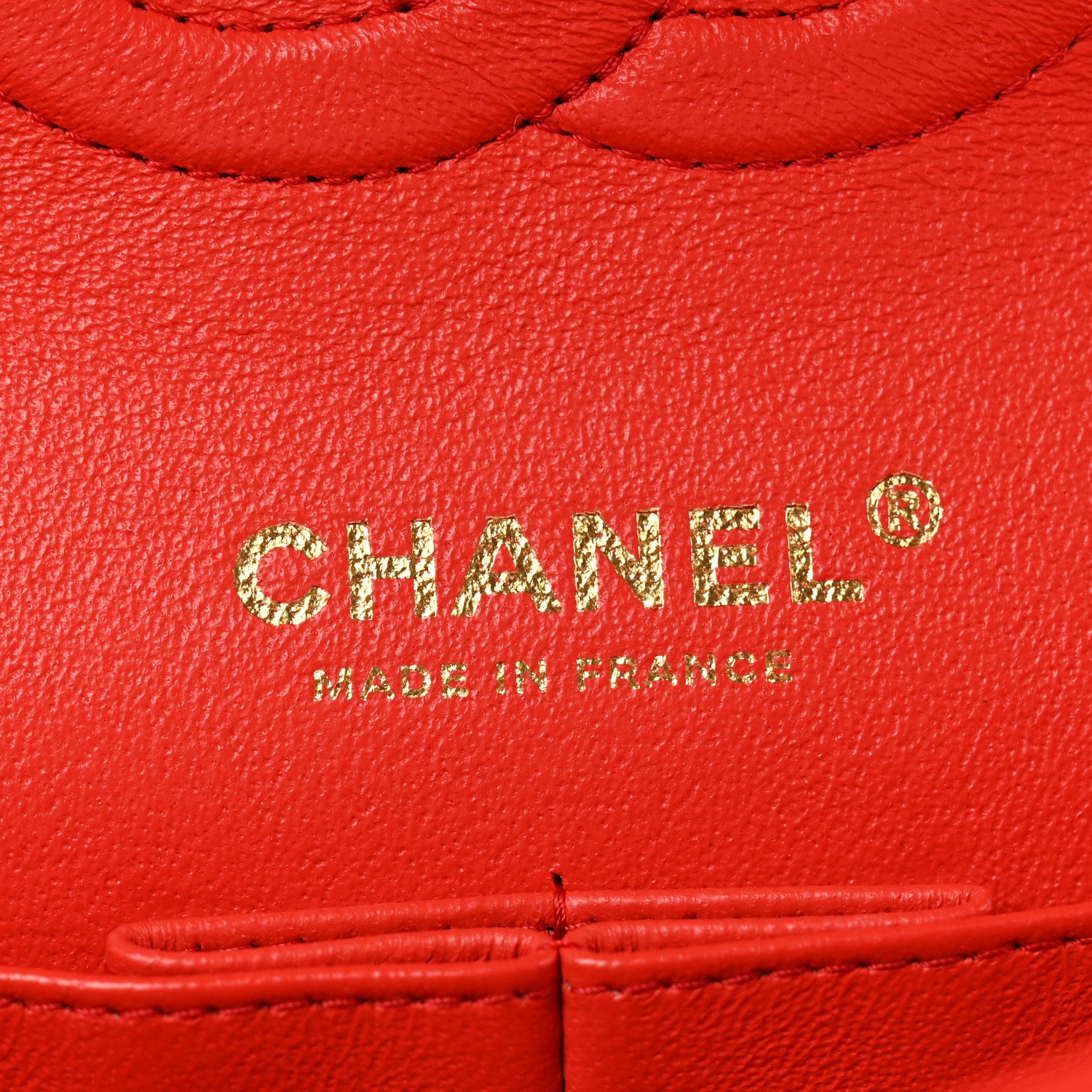 Chanel Lambskin Quilted Medium Double Flap Red 6 of 13