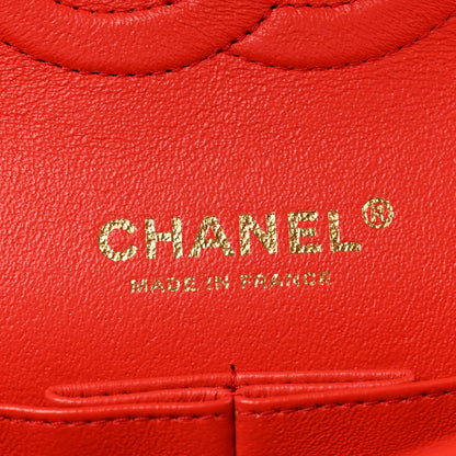 Chanel Lambskin Quilted Medium Double Flap Red 6 of 13