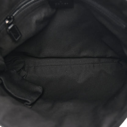 Gucci Monogram Calfskin Perforated Medium Flat Messenger Bag Black 5 of 11