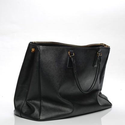Prada Saffiano Lux Extra Large Galleria Double Zip Tote Black 13 of 13