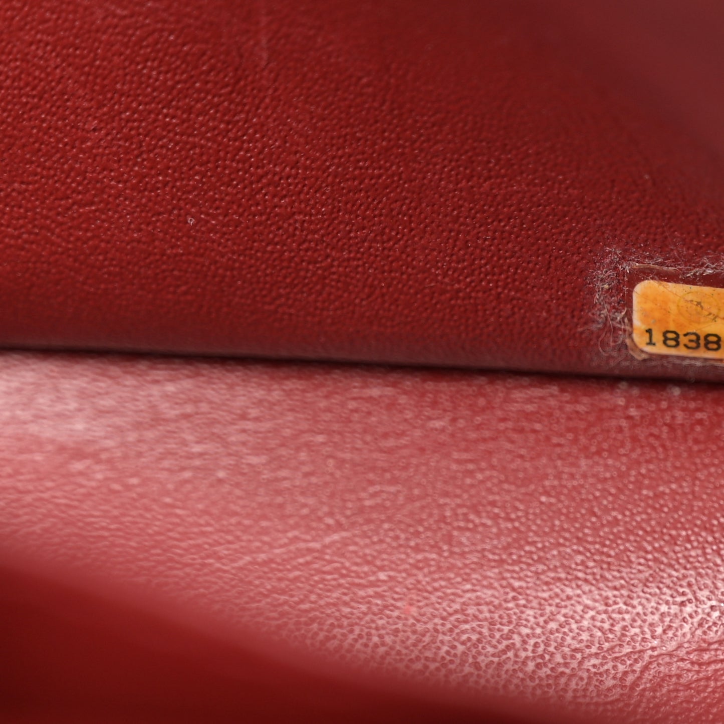 Caviar Quilted Jumbo Double Flap Dark Red