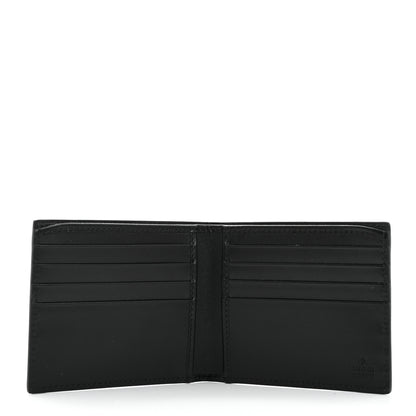 Gucci Plutone Calfskin Logo Bi-Fold Wallet Black 5 of 8