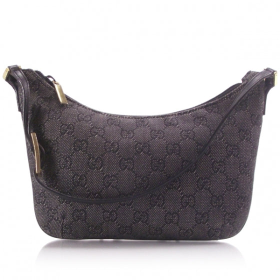 Denim Monogram Small Hobo