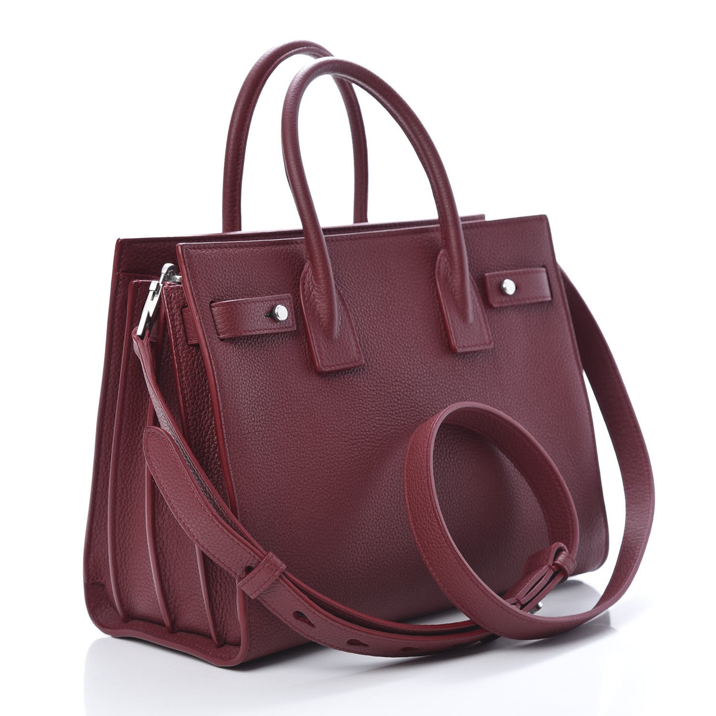 Grained Calfskin Nano Sac De Jour Souple Palissandre