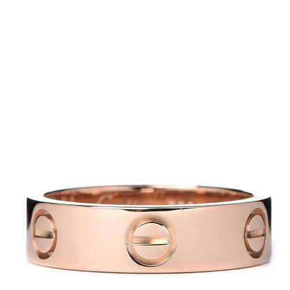 Cartier 18K Pink Gold 5.5mm LOVE Ring 55 7.25 1 of 4