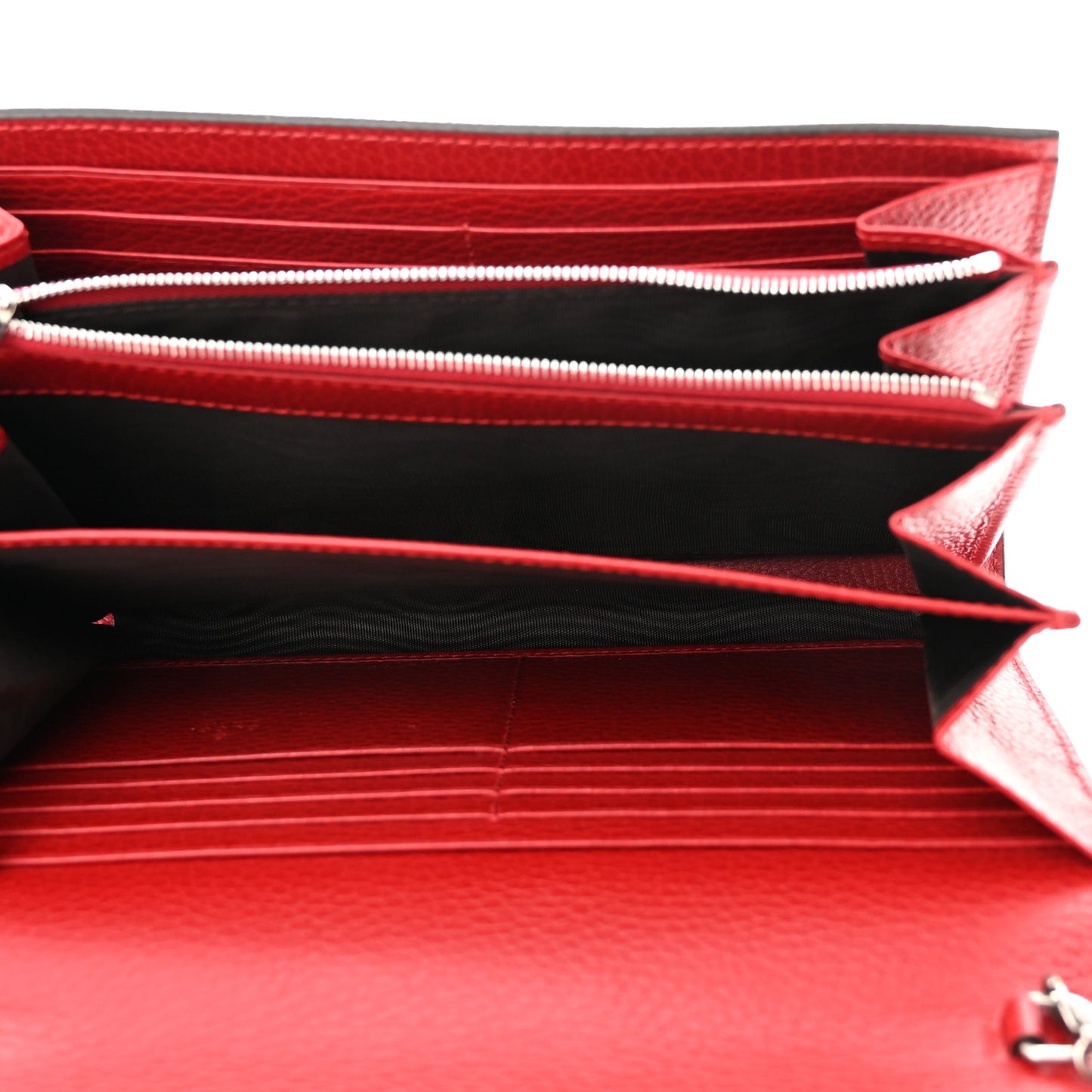 Calfskin Mini Dionysus Chain Wallet Hibiscus Red