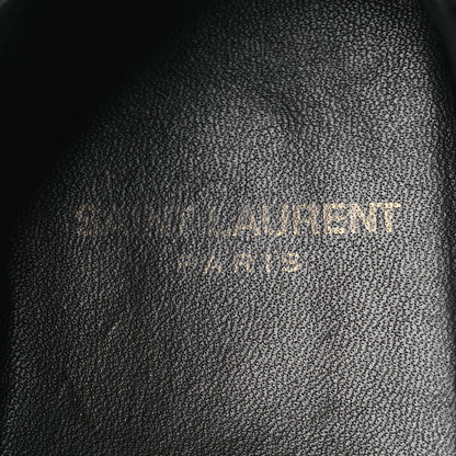 Saint Laurent Glazed Calfskin Chunky Le Loafer Penny Slippers 39 Black 9 of 12