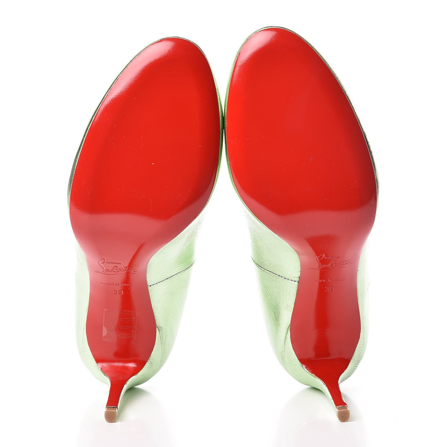 Metallizzato Nappa Fifi 100 Pumps 39 Verde