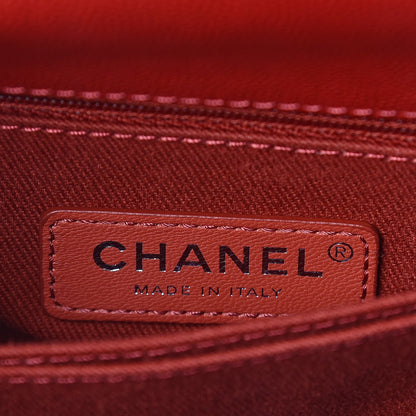 Chanel Caviar Quilted Mini Coco Handle Flap Dark Red 6 of 10