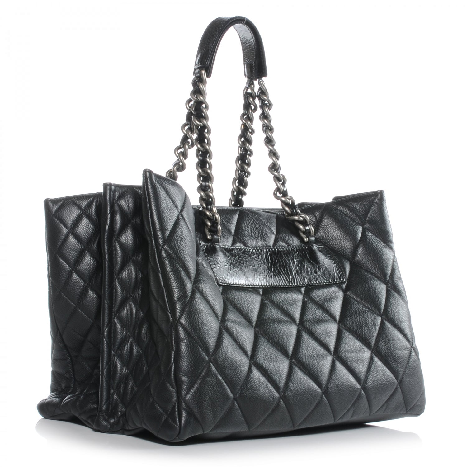 Chanel Caviar Quilted Coco Casual Tote Black 3 of 7