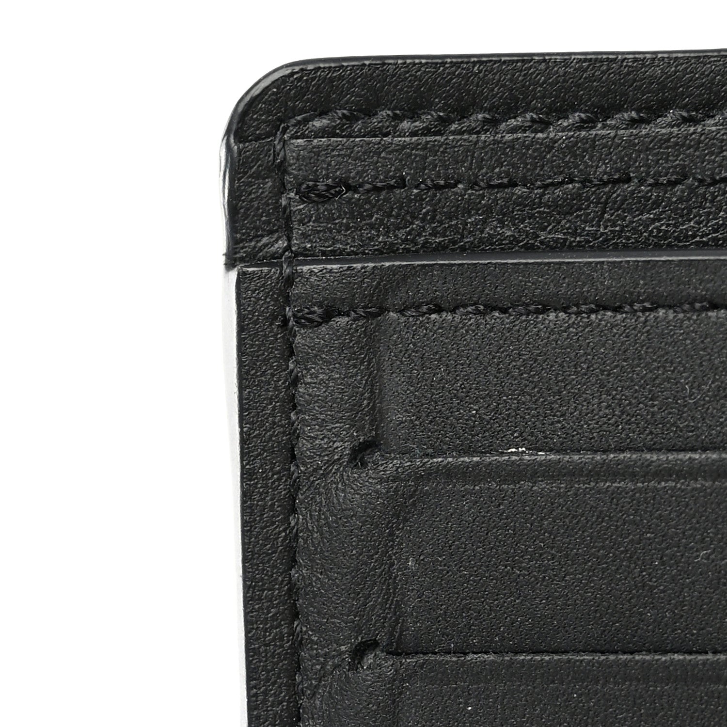 Louis Vuitton Calfskin Monogram Shadow Multiple Wallet Black 9 of 10