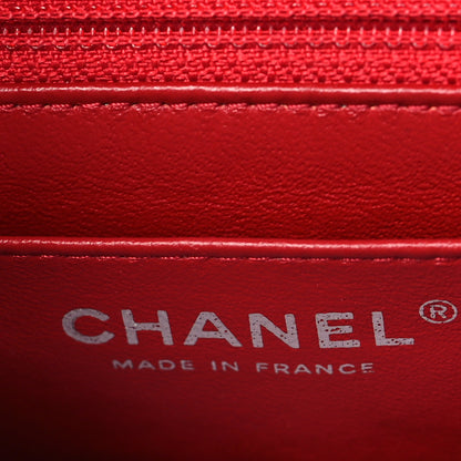 Chanel Lambskin Quilted Mini Square Flap Red 6 of 9