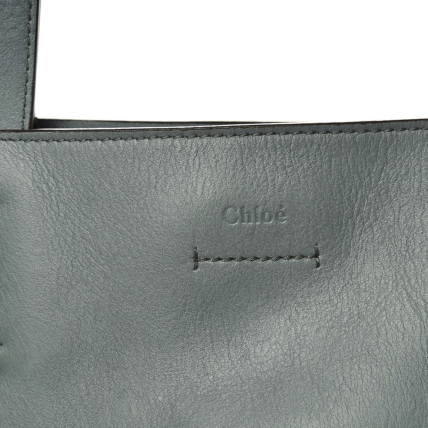 Chloe Smooth Calfskin Medium Milo Shopping Tote Cloudy Blue 7 of 8