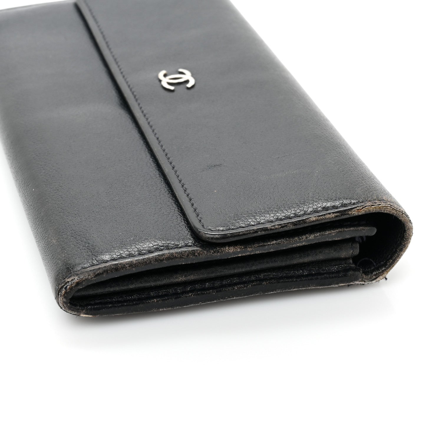 Chanel Caviar Sevruga Long Flap Wallet Navy 16 of 18