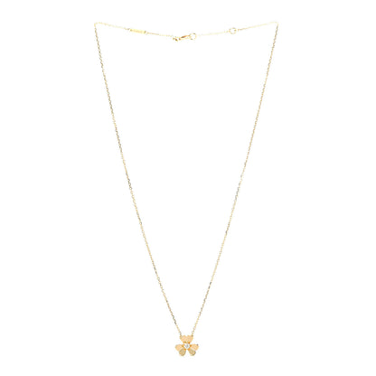 Van Cleef & Arpels 18K Yellow Gold Diamond Mini Frivole Pendant Necklace 3 of 6