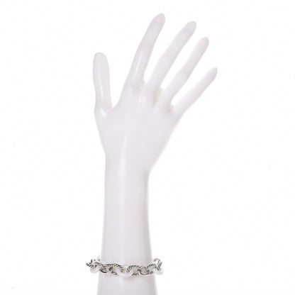 David Yurman Sterling Silver Ceramic 13mm Large Oval Link Bracelet White 2 of 4