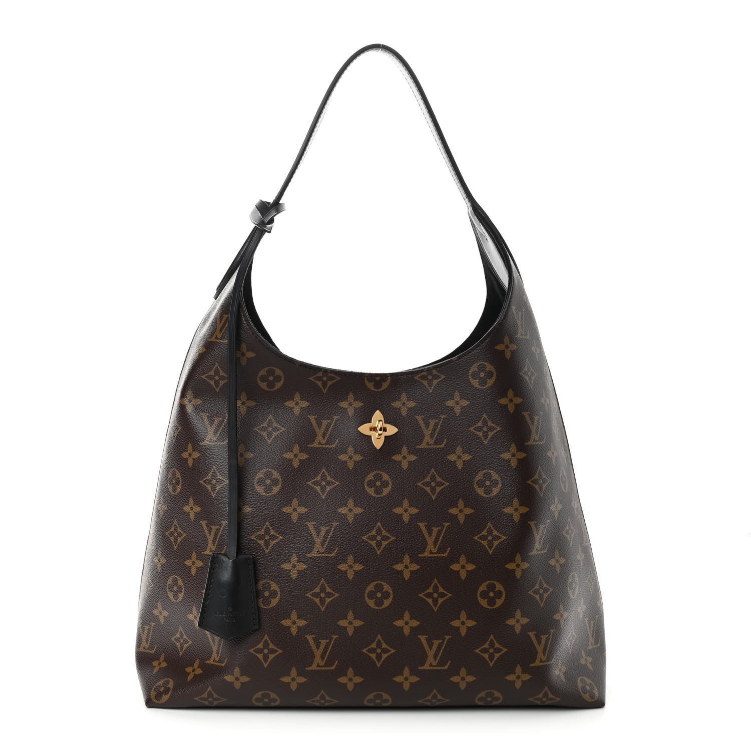 Louis Vuitton Monogram Flower Hobo Black 1 of 11