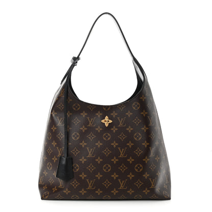 Louis Vuitton Monogram Flower Hobo Black 1 of 11