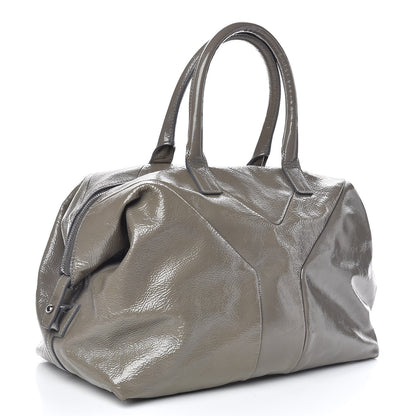 Saint Laurent Patent Calfskin Easy Sac Green 3 of 9