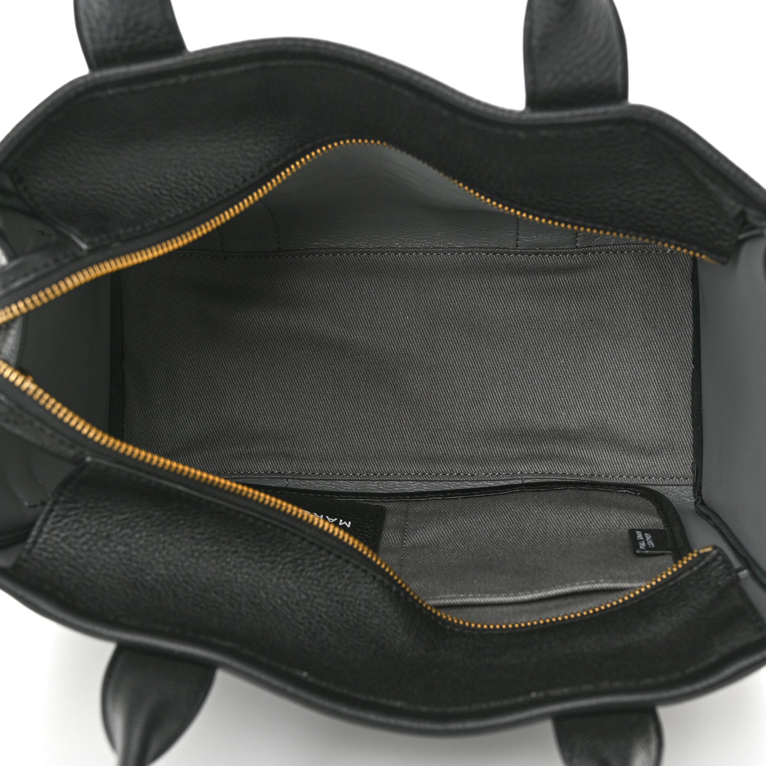 Marc Jacobs Grained Calfskin Medium The Tote Bag Black 4 of 10