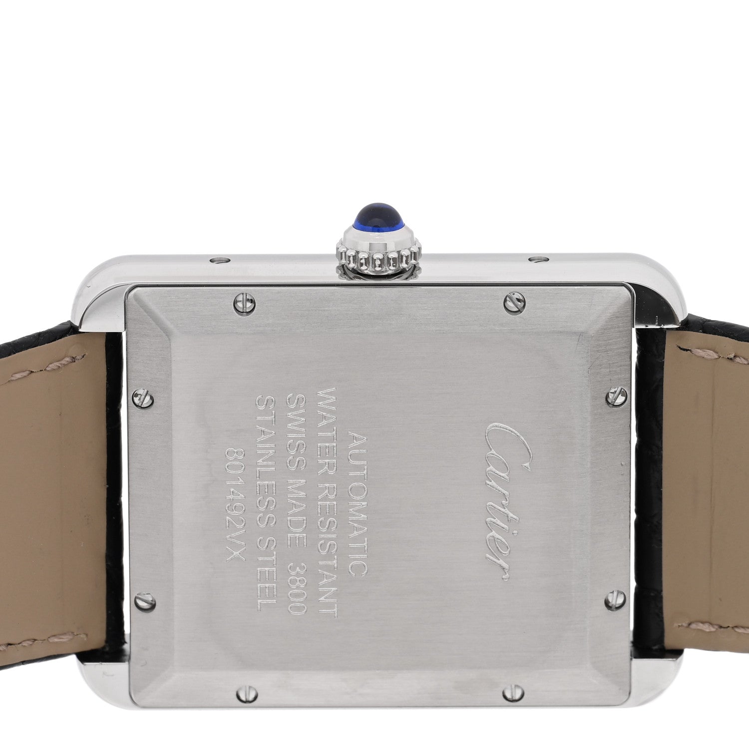 Cartier Stainless Steel Alligator 31mm Tank Solo Automatic Watch 4 of 4
