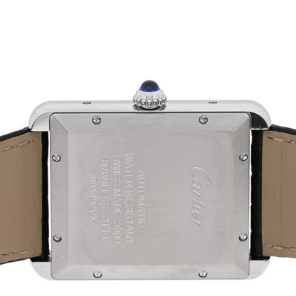 Cartier Stainless Steel Alligator 31mm Tank Solo Automatic Watch 4 of 4