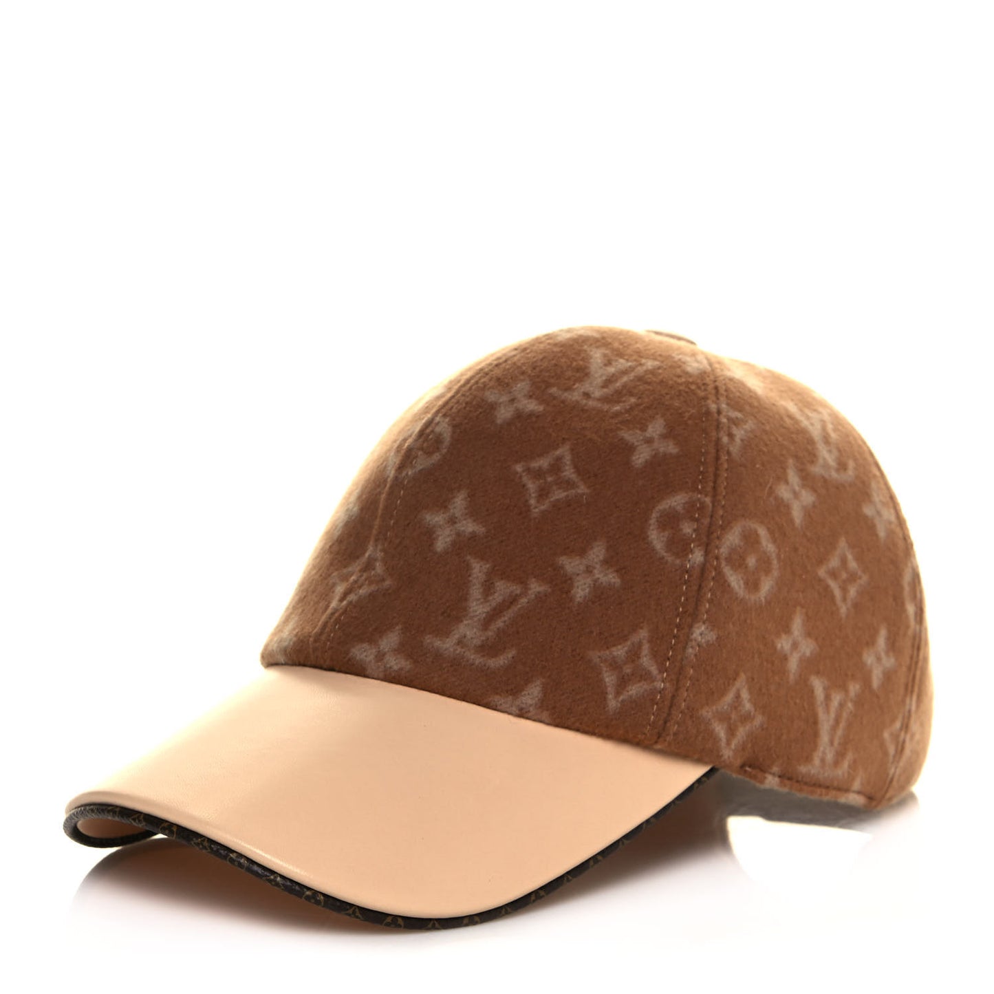 Wool Monogram Carry On Cap M Beige