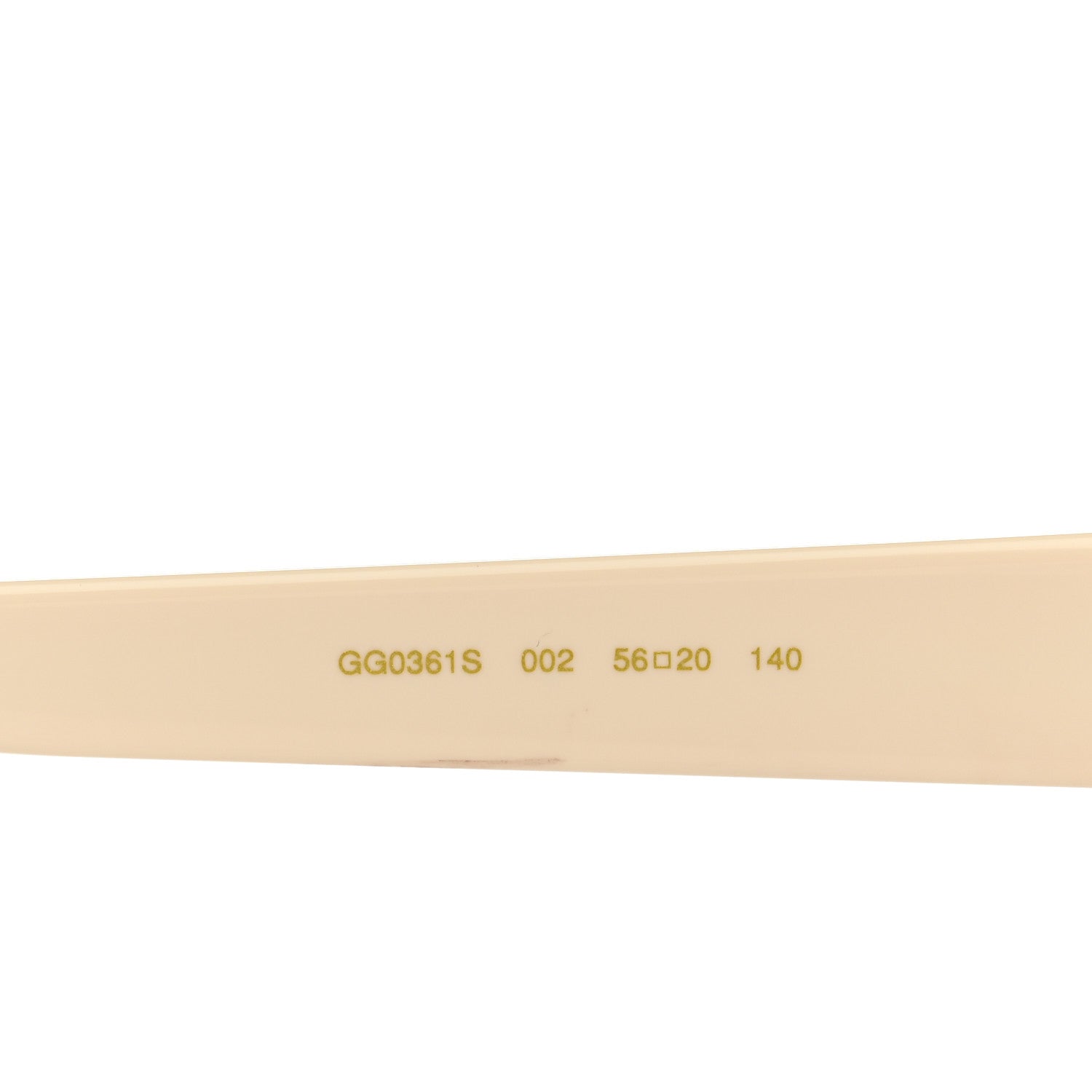 Gucci Square Frame GG0361S Sunglasses Ivory 5 of 8