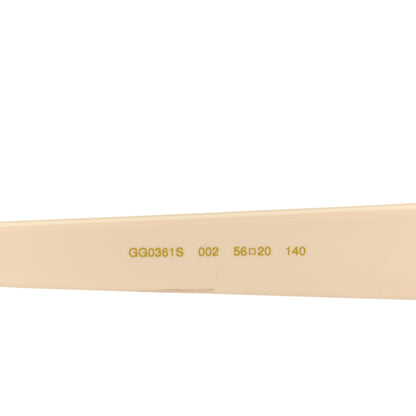 Gucci Square Frame GG0361S Sunglasses Ivory 5 of 8
