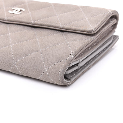 Chanel Iridescent Caviar Quilted Large Flap Wallet Grey 6 of 10
