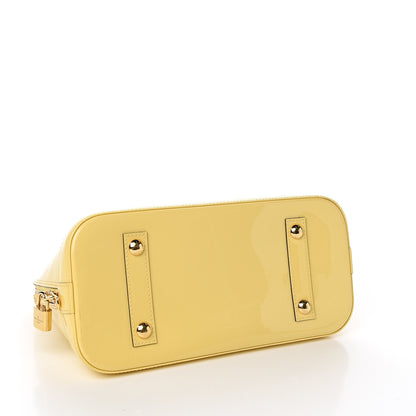Louis Vuitton Vernis Alma PM Citrine 3 of 9