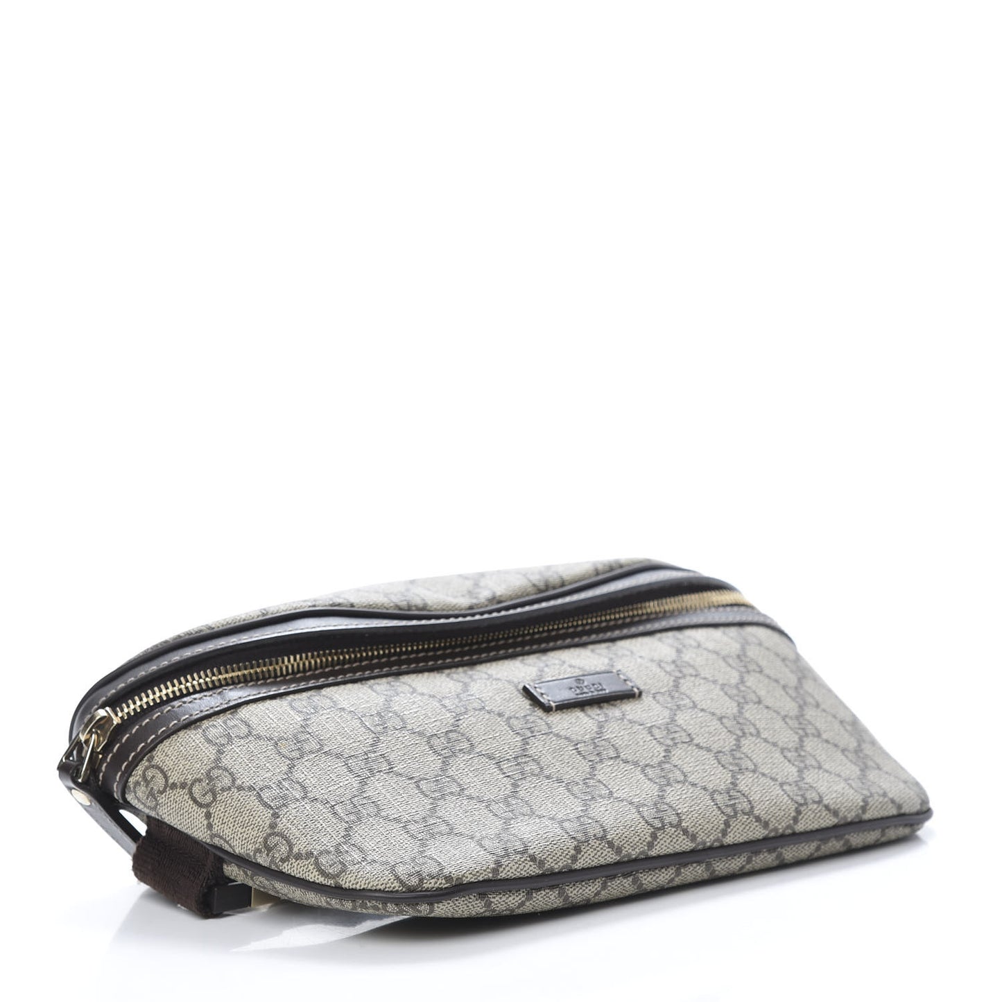 GG Supreme Monogram Belt Bag Dark Brown