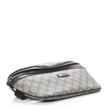 Gucci GG Supreme Monogram Belt Bag Dark Brown 4 of 12
