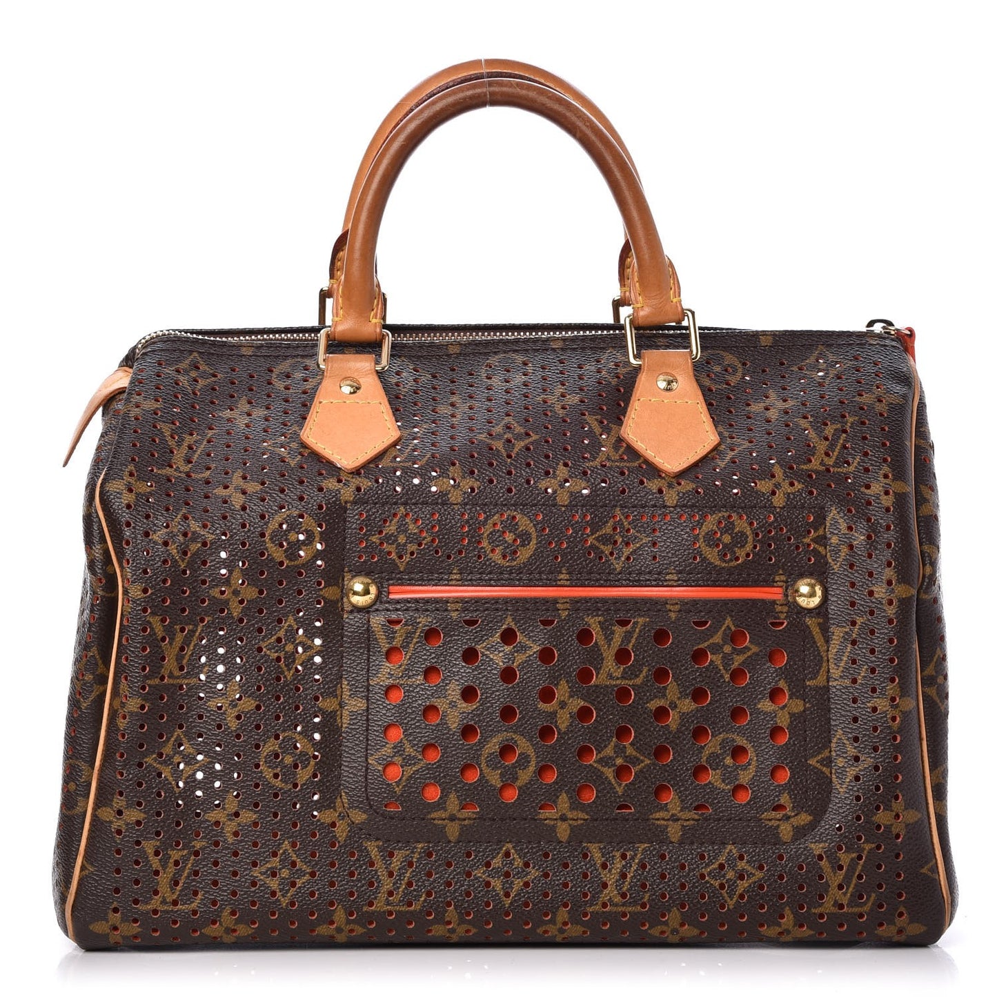 Monogram Perforated Speedy 30 Orange