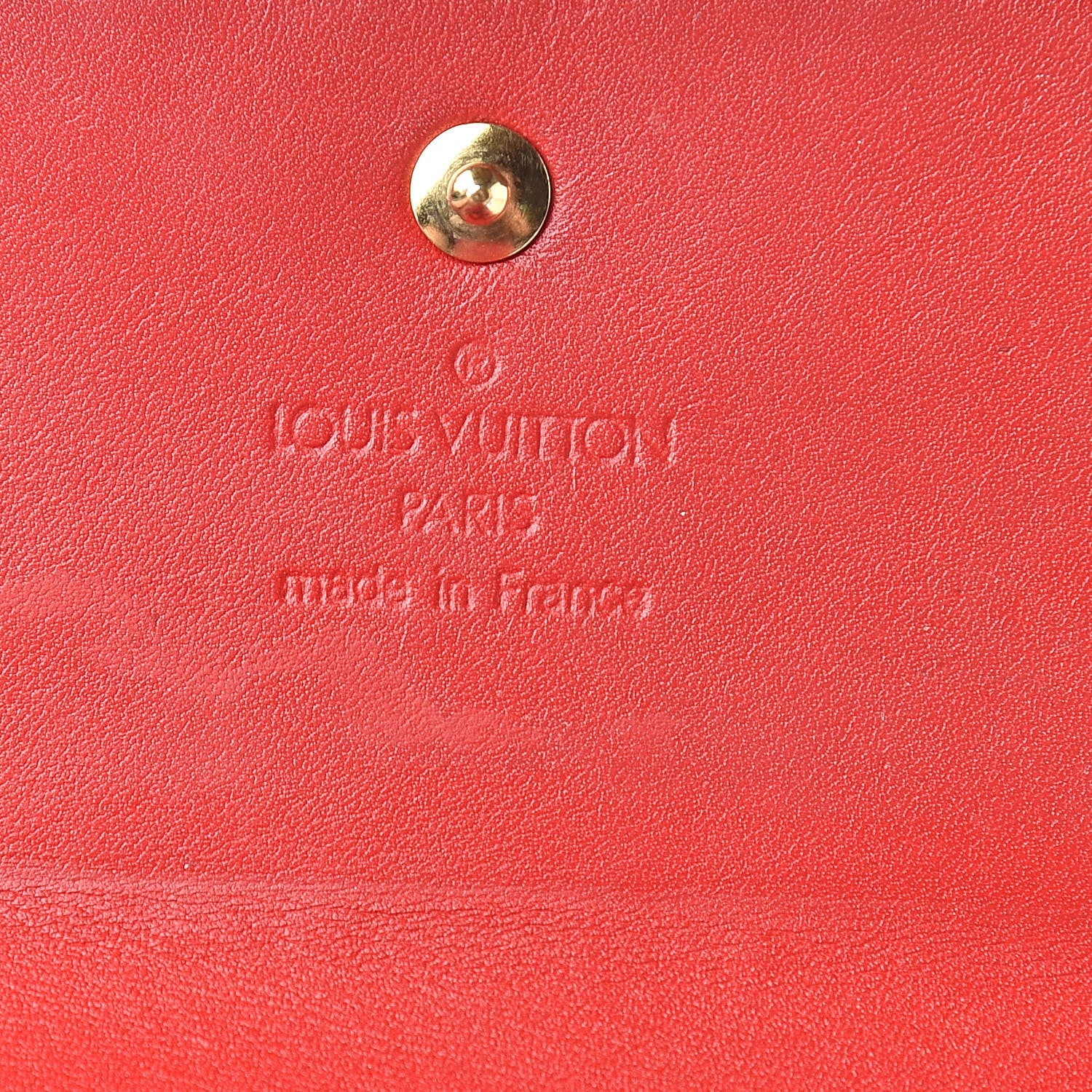 Louis Vuitton Vernis Elise Wallet Rouge Grenadine 7 of 13