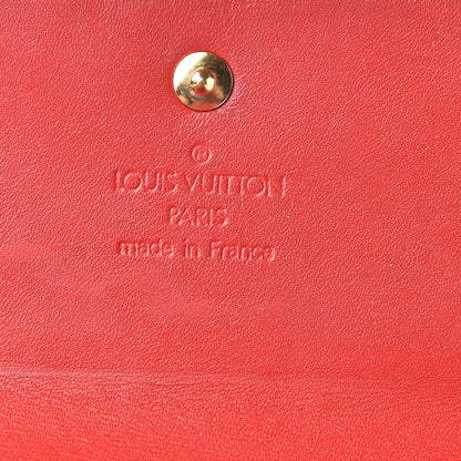 Louis Vuitton Vernis Elise Wallet Rouge Grenadine 7 of 13
