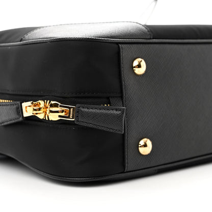 Prada Re-Nylon Saffiano Large Re-Edition 1978 Two Handle Bag Black 8 of 9