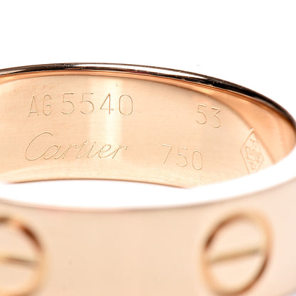 Cartier 18K Yellow Gold 5.5mm LOVE Ring 53 6.25 4 of 5