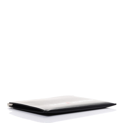 Saint Laurent Calfskin Logo Zipped Tablet Pouch Black 3 of 4