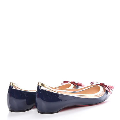 Christian Louboutin Patent Specchio PVC Suspenodo Flats 38.5 Eclipse 4 of 7