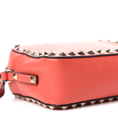 Valentino Garavani Calfskin Rockstud Camera Crossbody Bag Deep Orange 7 of 9