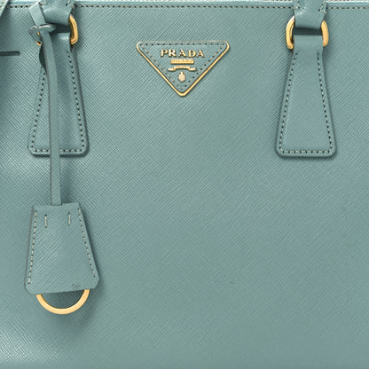 Prada Saffiano Lux Galleria Small Double Zip Tote Turchese 7 of 10